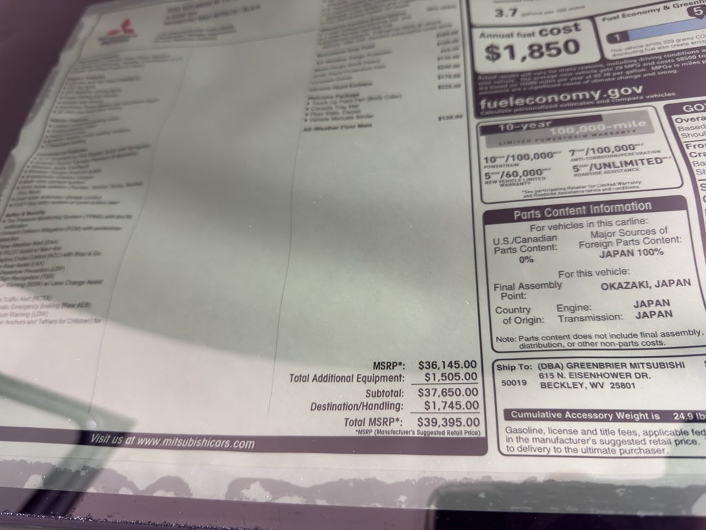 2026 Mitsubishi Outlander SE