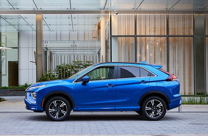 2024 Mitsubishi Eclipse Cross parked by office lobby